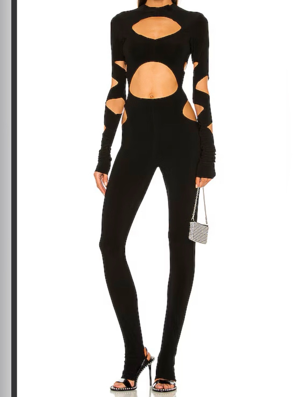 Norma KAMALI Black Cutout Jumpsuit Like New